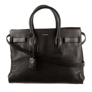 Saint Laurent Small Sac de Jour in black smooth leather